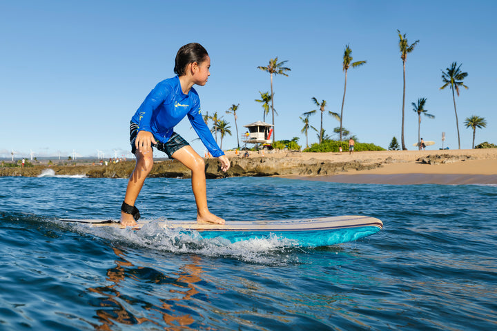 Children's Blue Long Sleeve Rashguard