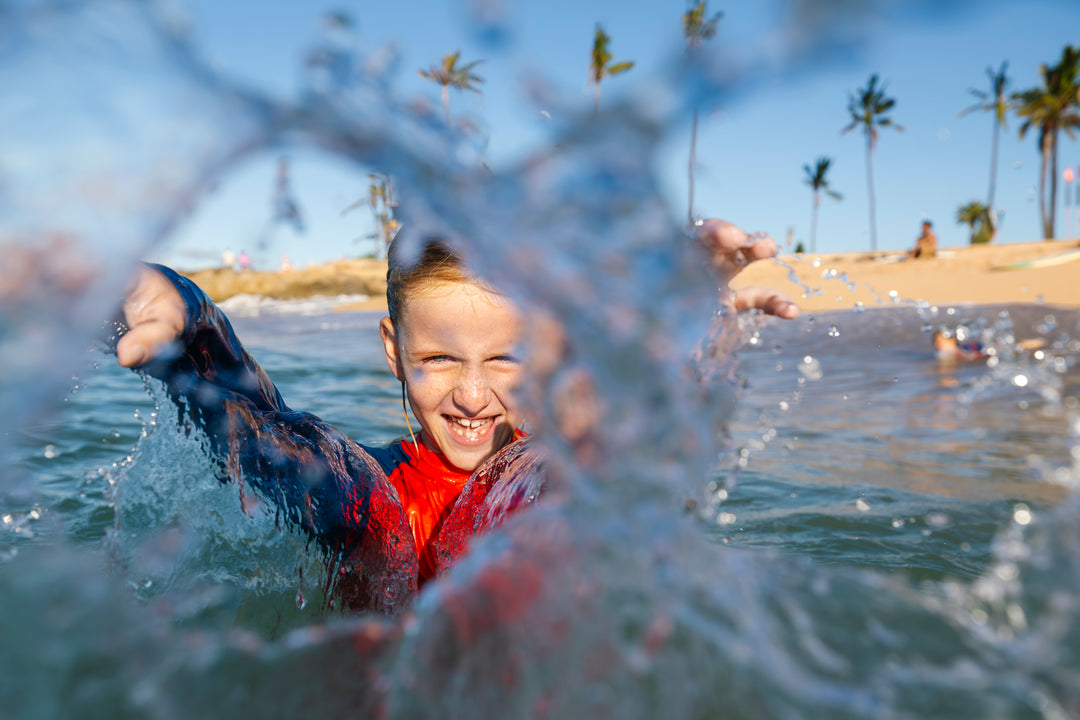 Children's Red Long Sleeve Rashguard